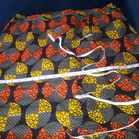 Ankara African 2 piece custom dress plus size 18. Multi colour print. Fully line - Picture 5 of 7